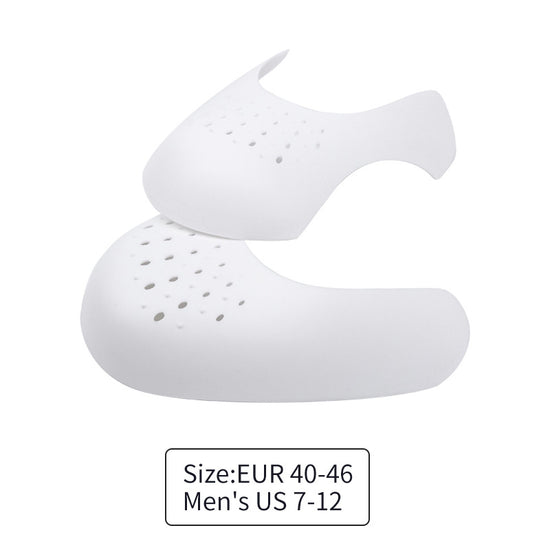 White Shoe Crease Protector for Men's Shoes Size EUR 40-46 (US 7-12) 10 Pairs