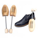Small Wooden Spring Shoe Tree Stretcher Size EUR 35-38 (One pair) - Front View