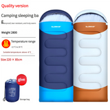 Sleeping Bag -  Lightweight for Adults, Camping, Hiking, Backpacking (With accessories + eye mask + earbuds + square pillow) - Side View