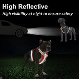 Reflective Dog Harness with Leash, No-Pull Vest Harness for Dogs, Adjustable Dog Vest with Handle, Walking Training Pet Harness xs size - 45-Degree Angle