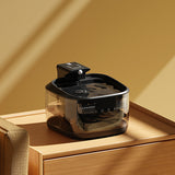 4.5L Smart Pet Water Fountain with Digital Display and Charging Cable – Black Design - Front View