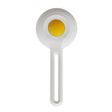 Gentle Self-Cleaning Cat Grooming Brush with Ergonomic Handle and Stainless Steel Bristles - Side View