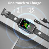 Smart Dog Training Collar with Beep, Vibration Modes, and 7 Adjustable Sensitivity Levels ,Upgraded Design with LCD Display - Side View