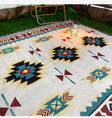 2pcs pack set 180*340cm Bohemian Picnic Blanket, Waterproof Camping Blanket, Outdoor Rug for Camping, Picnic, Beach - Front View