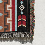 2pcs pack set 180*300cm Bohemian Picnic Blanket, Waterproof Camping Blanket, Outdoor Rug for Camping, Picnic, Beach - Side View