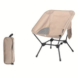 black and khaki set of portable, comfortable and perfect camping chairs - Front View
