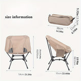 black and khaki set of portable, comfortable and perfect camping chairs - Side View