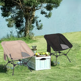 black and khaki set of portable, comfortable and perfect camping chairs - 45-Degree Angle