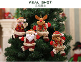 12pcs Dancing pendant snowman for Christmas tree - Front View