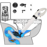 Powerful Air Drain Blaster Plunger for Toilet, Sink, and Floor Drains - Front View