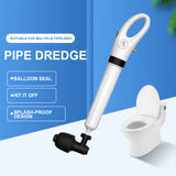 Powerful Air Drain Blaster Plunger for Toilet, Sink, and Floor Drains - Top-Down View