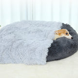 Fluffy Pet Blankets-Soft Faux Fur, Anti-Anxiety Cozy Throws for Cats and Dogs, M 80*55cm cyan blue - Side View