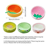 Strawberry-Shaped Cat Scratcher Bed - Fun Sisal Pad for Cats 40*40*10cm - Side View