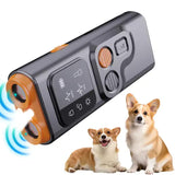 Ultrasonic Dog Training Device - Rechargeable Anti-Bark Control and LED Flashlight - Front View