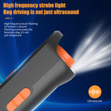 Compact Ultrasonic Dog Training Remote - Handheld Anti-Bark Device with LED and Adjustable Strap - Front View
