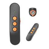 Compact Ultrasonic Dog Training Remote - Handheld Anti-Bark Device with LED and Adjustable Strap - 45-Degree Angle