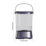 Electric Makeup Brush Cleaner with USB Rechargeable Design - Fast, Convenient Cleaning for All Brush Sizes(Purple) - Front View