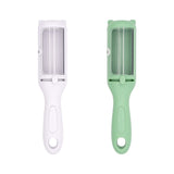 Multi-Function Pet Grooming Brush with Self-Cleaning Feature - Ideal for Dogs and Cats 2 PCS (Green+White) - 45-Degree Angle