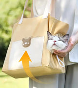 Breathable Pet Carrier Bag for Outdoor Use - Lightweight and Comfortable for Small Pets 38*15*30cm - Side View