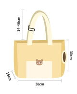 Breathable Pet Carrier Bag for Outdoor Use - Lightweight and Comfortable for Small Pets 38*15*30cm - 45-Degree Angle