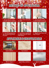 Christmas Window Stickers - Festive Santa Claus, Penguin, and Reindeer Decals for Holiday Home Decor - 2 Set of 16 Sheets (25*35cm) - 45-Degree Angle