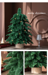55cm Artificial Mini Christmas Tree - Indoor Holiday Decoration - Front View