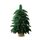 55cm Artificial Mini Christmas Tree - Indoor Holiday Decoration - Side View