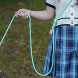 Adjustable Slip-On Dog Leashes - Lightweight and Comfortable Training Leads for Pets 3.35cm*8mm (Green, 2 pieces) - Front View