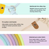 Adjustable Slip-On Dog Leashes - Lightweight and Comfortable Training Leads for Pets 3.35cm*8mm (Pink, 2 pieces) - Side View