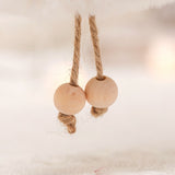 Fluffy Angel Hanging Ornament with Heart and Glitter Wings - Christmas Tree Decoration 16*10 cm Pink(6 pieces) - Side View