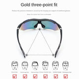 Multifunctional Cycling Glasses - Windproof and UV Protection Sports Eyewear  White - Front View