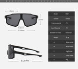 New sports sunglasses men's and women's cycling sunglasses dazzling sunglasses - Front View