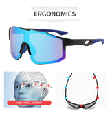 New sports sunglasses men's and women's cycling sunglasses dazzling sunglasses - Front View