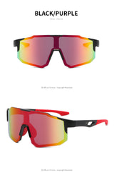 New sports sunglasses men's and women's cycling sunglasses dazzling sunglasses - Front View