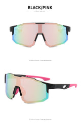 New sports sunglasses men's and women's cycling sunglasses dazzling sunglasses - Front View