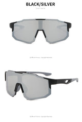 New sports sunglasses men's and women's cycling sunglasses dazzling sunglasses - Front View