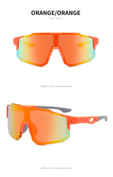 New sports sunglasses men's and women's cycling sunglasses dazzling sunglasses - Front View