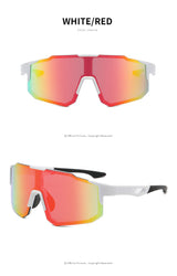 New sports sunglasses men's and women's cycling sunglasses dazzling sunglasses - Front View