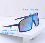 Cycling Sunglasses: Conquer the Road with Style and Protection Blue colors - Front View
