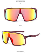 Cycling Sunglasses: Conquer the Road with Style and Protection Colorful colors - Front View