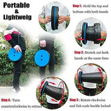 Rainbow Telescopic Stool - Collapsible, Portable, Foldable, and Adjustable Compact Chair (Yellow-Top) - 45-Degree Angle