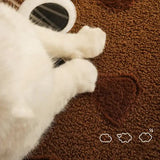 Adorable Cookie-Shaped Cat Bed - Cozy and Playful Pet Hideout (50x20 cm) - Top-Down View