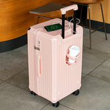 Smart Hard-Shell Luggage with USB Charging Port & Cup Holder - 20