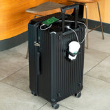 Smart Hard-Shell Luggage with USB Charging Port & Cup Holder - 20