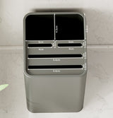 Multi-Functional Square Knife Holder - Compact Kitchen Storage Organizer(white)