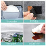 Insulated Cooler Backpack- Stylish Portable Fresh-keeping Picnic Outdoor Backpack and Travel Bag 18L (Black) - Front View