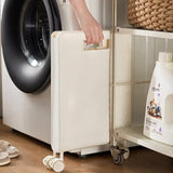 Foldable Laundry Basket with Wheels - Portable Rolling Hamper for Home Use,Storage laundry basket combination 33*28*48cm White - 45-Degree Angle