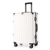 Aluminum Alloy Hard-Shell Suitcase with TSA Lock -22 Spinner Luggage in White