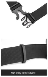 Versatile Crossbody/Fanny Pack for Men - Lightweight and Large Capacity (Black) - 45-Degree Angle