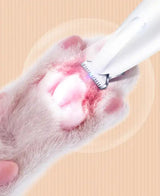Waterproof LED Pet Grooming Trimmer | Rechargeable Clippers for Cats and Dogs - Top-Down View